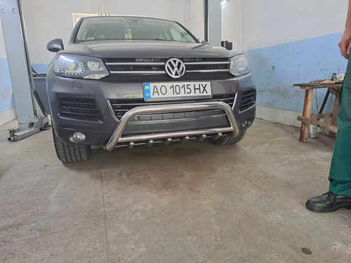 Кенгурятник WT003 (нерж) для Volkswagen Touareg 2010-2018 