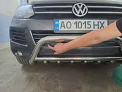 Кенгурятник WT003 (нерж) для Volkswagen Touareg 2010-2018 