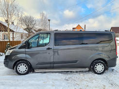 Рейлінги Хром Довга, пластикові ніжки для Ford Custom 2013↗ мм.