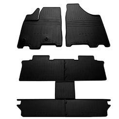 Резиновые коврики 6 мест (3 ряда, Stingray Premium) для Toyota Sienna 2010-2019 гг.