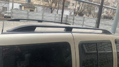 Рейлінги Skyport (чорні) Стандартна база для Fiat Doblo II 2005↗ мм.