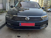 Накладка на фари і смужка (3 шт, нерж) Carmos - Турецька сталь для Volkswagen Passat B8 2015↗ мм.
