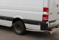 Бічні труби за заднім колесом (2 шт., нерж) ExtraLong, 60мм для Volkswagen Crafter 2017↗ мм.