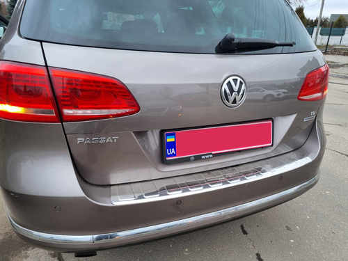 Накладка на задній бампер (нерж) для Volkswagen Passat B7 2012-2015 (SW)