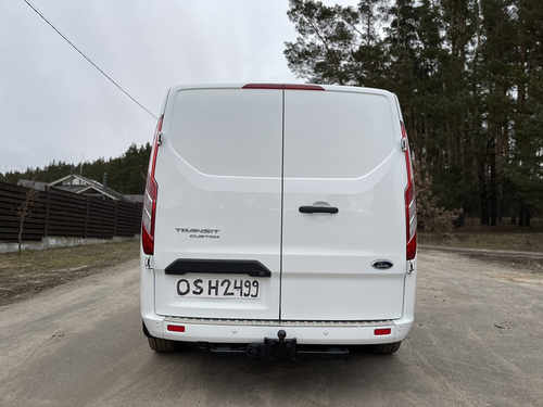 Накладка на задній бампер (нерж) для Ford Custom 2013-