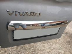 Планка над номером (нерж) для Opel Vivaro/Renault Trafic 2015-