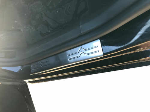 Хром нак-ки на дверні пороги (нерж.) для Citroen C4 2010+
