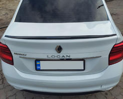 Спойлер LIP (Sunplex, черный) для Dacia Logan III 2013↗ гг.