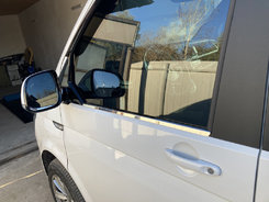 Окантовка вікон (2 шт., нерж) для Volkswagen T6 2015↗, 2019↗ мм.