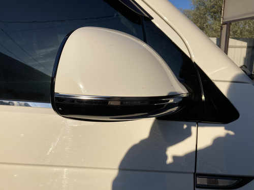 Хром смужки на дзеркала нерж. 2шт для VW T5/Т6 2010-/2015- Omsa Line (Туреччина)