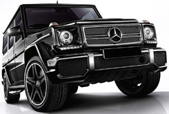 Передний бампер AMG (в сборе) G65 (черная сетка) для Mercedes G сlass W463 1990-2018 гг.