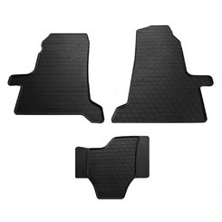 Резиновые коврики (3 шт, Stingray) Premium - без запаха для Ford Transit 2000-2014 гг.