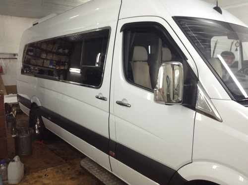 Повна окантовка вікон (нерж.) Omsa для Sprinter 2007-/VW Crafter 2006-