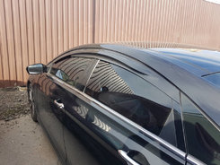 Ветровики (4 шт, Sunplex Sport) для Hyundai Sonata YF 2010-2014 гг.