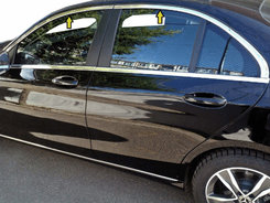 Верхня окантовка вікон (нерж) для Mercedes C-сlass W205 2014-2021рр.