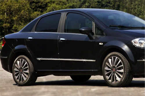 Молдинг дверний (4 шт., нерж.) для Fiat Linea 2006-2018 рр.