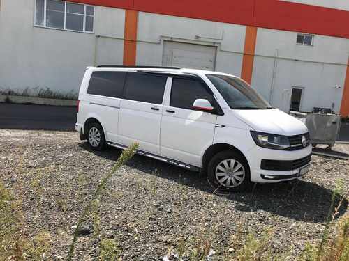 Алюмінієві рейлінги інтегровані для VW T5, T6 чорні (Довга база)