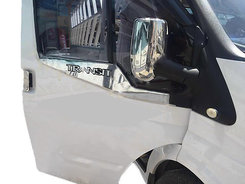 Хром накладки для Ford Transit 00-14 окантовка вікон нерж (широка) Carmos (Туреччина)