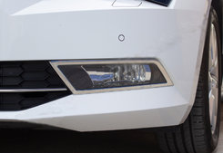 Окантовка протитуманних ліхтарів OmsaLine (2 шт., нерж.) для Skoda Superb 2016↗ мм
