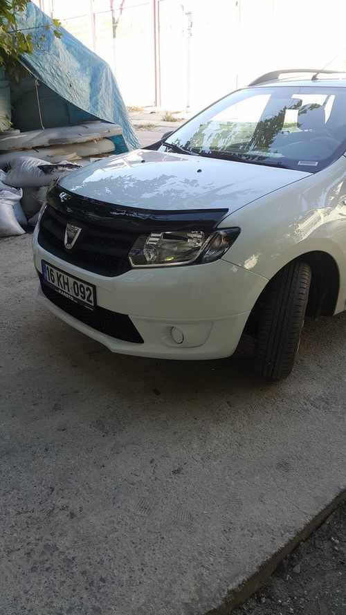 Дефлектор капота (EuroCap) для Dacia Logan III 2013↗ мм.