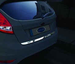 Хром накладки для Ford Fiesta (09+) Кромка багажника нерж Carmos (Туреччина)