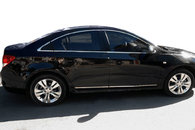 Накладки на дверні молдинги (нерж.) для Chevrolet Cruze 2009↗ мм.