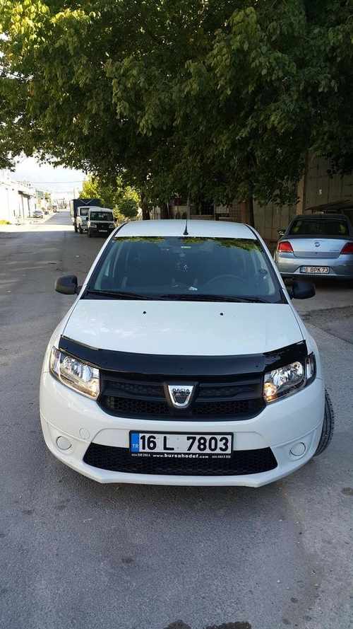 Дефлектор капота (EuroCap) для Dacia Logan III 2013↗ мм.