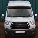 Козирьок на лобове скло (чорний глянець, 5мм) для Ford Transit 2014↗ мм.