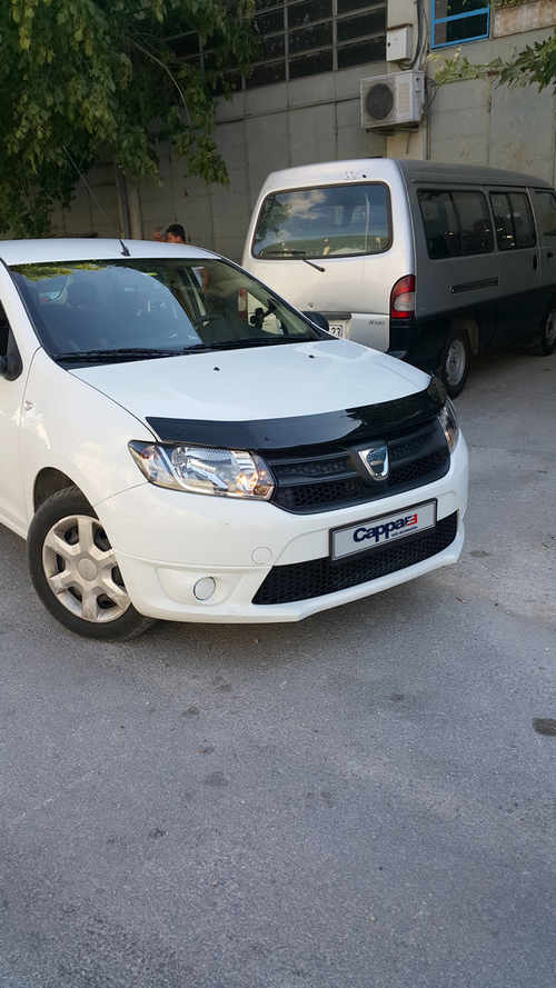 Дефлектор капота (EuroCap) для Dacia Logan III 2013↗ мм.
