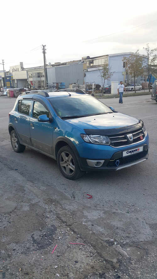 Дефлектор капота (EuroCap) для Dacia Logan III 2013↗ мм.
