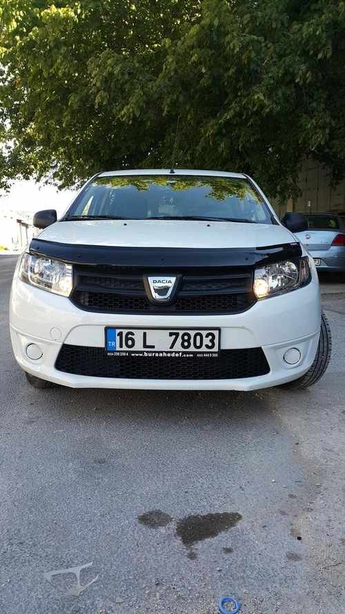 Дефлектор капота (EuroCap) для Dacia Logan III 2013↗ мм.