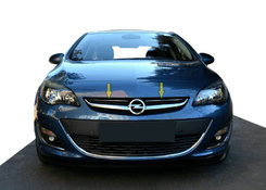 Накладки на передню решітку (нерж) для Opel Astra J 2010↗ мм.