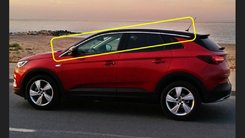 Верхні молдинги стекол (8 шт, нерж) для Opel Grandland X 2016↗ мм.