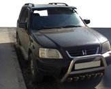 Козирьок на лобове скло (чорний глянець, 5мм) для Honda CRV 1996-2001 рр.