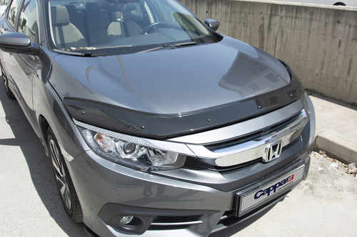 Дефлектор капота (EuroCap) для Honda Civic Sedan X 2016↗ гг.