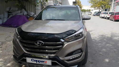 Дефлектор капота (EuroCap) для Hyundai Tucson TL 2016↗ мм.