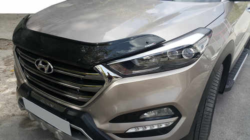 Дефлектор капота (EuroCap) для Hyundai Tucson TL 2016↗ мм.