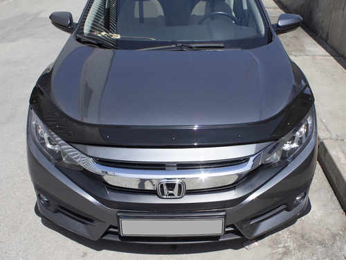 Дефлектор капота (EuroCap) для Honda Civic Sedan X 2016↗ гг.