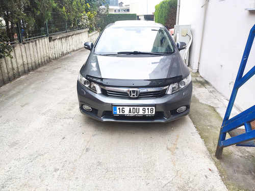 Дефлектор капота (EuroCap) для Honda Civic Sedan IX 2012-2016