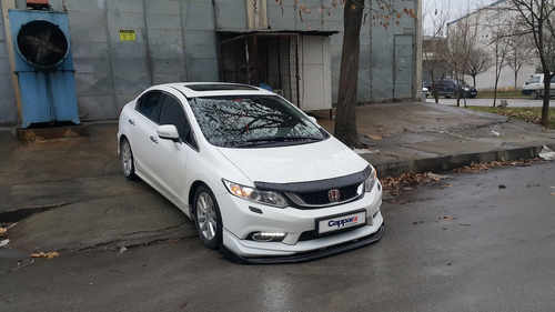 Дефлектор капота (EuroCap) для Honda Civic Sedan IX 2012-2016