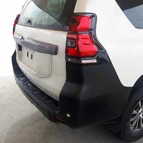 Задня світлодіодна оптика (червоно чорна) для Toyota Prado 150 2018+ 