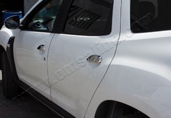 Хром нак-ки на дверні ручки (нерж.) 4-дверн. для Renault Sandero 2013+