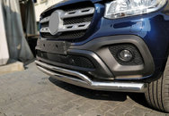 Передній подвійний ус Vegas (нерж, 70мм) для Mercedes X class