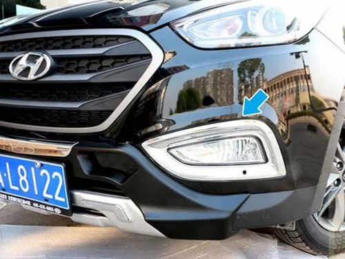 Накладки на протитуманки (2 шт) для Hyundai IX-35 2010-2015рр.