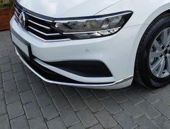 Накладки на передній бампер (3 шт, нерж) Carmos - Турецька сталь для Volkswagen Passat B8 2019+