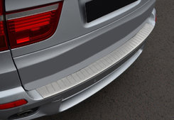 Накладка на задній бампер OmsaLine (нерж.) для BMW X5 E-70 2007-2013рр.
