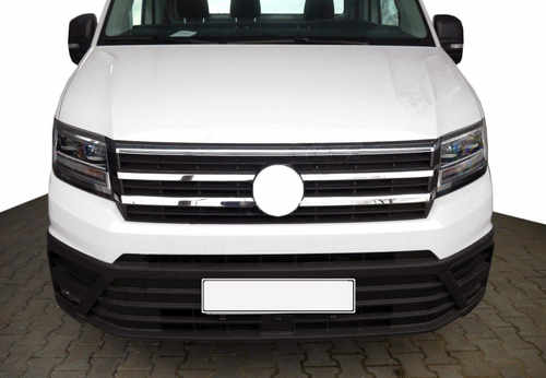 Хром накладки на решітку (4 шт, нерж) для VW Crafter 2017+ Omsa Line (Туреччина)