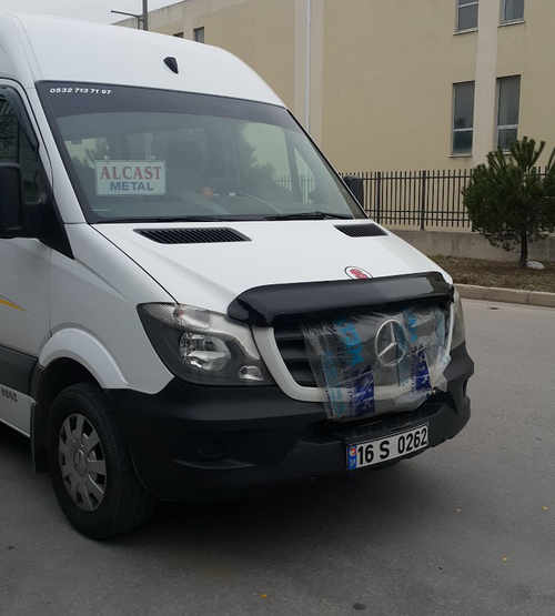 Дефлектор капота (V2, EuroCap) для Mercedes Sprinter 2013-2018рр.