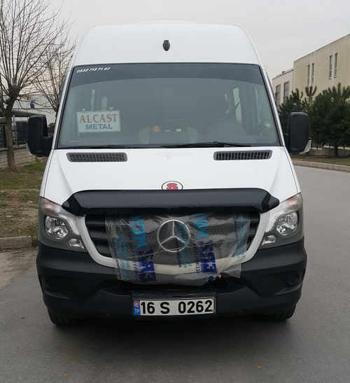 Дефлектор капота (V2, EuroCap) для Mercedes Sprinter 2013-2018рр.