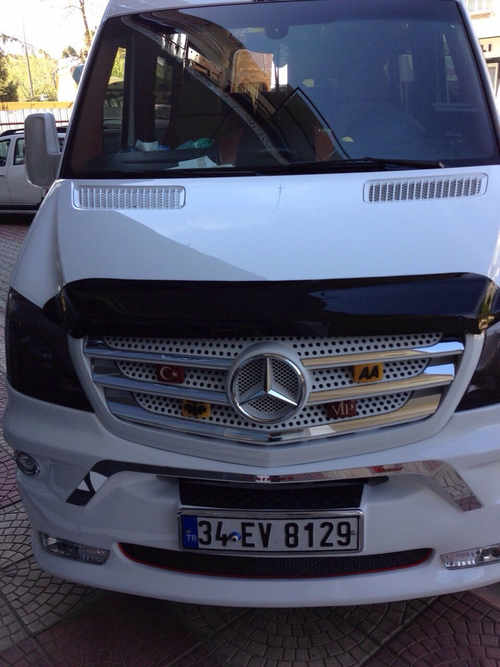 Дефлектор капота (V2, EuroCap) для Mercedes Sprinter 2013-2018рр.